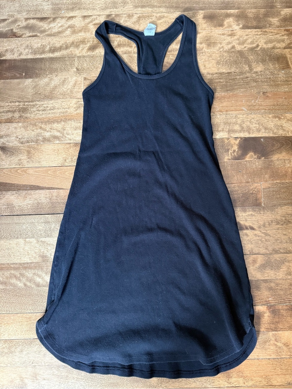 Calvin Klein Cotton Black Razorback Dress Size Large